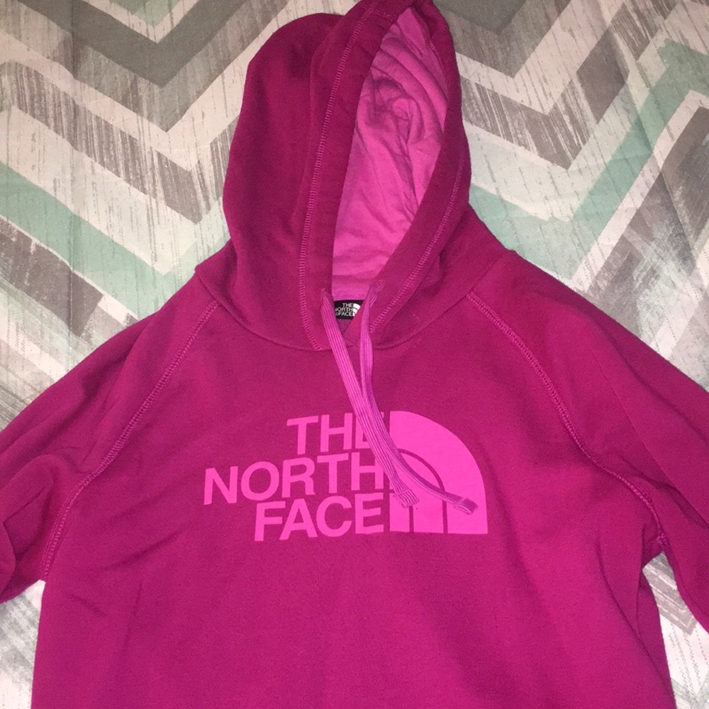 Ladies pink MD North Face Hoodie